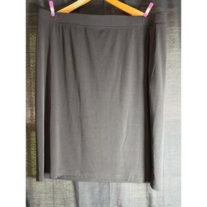 Jaclyn Smith Collection Black Pull On Pencil Skirt XL Stretch Professional XL/EG